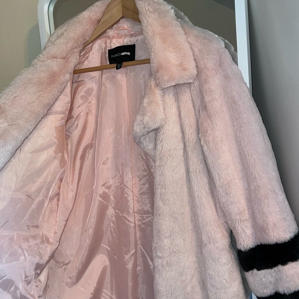 Pink Faux Furr Womens Coat